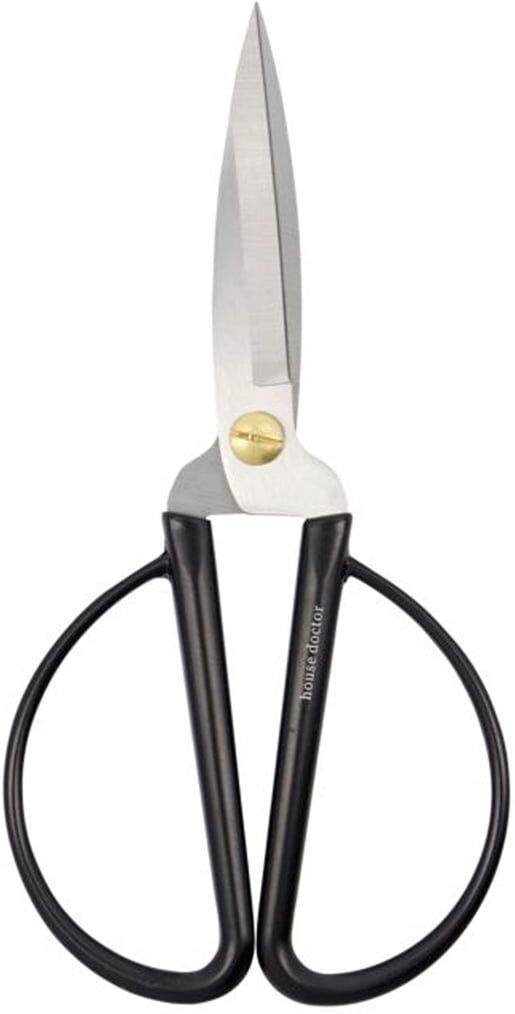 House Doctor - Shears Schere, Edelstahl, 19 cm, schwarz / silber