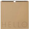 Design Letters - Wandkalender 2023, beige