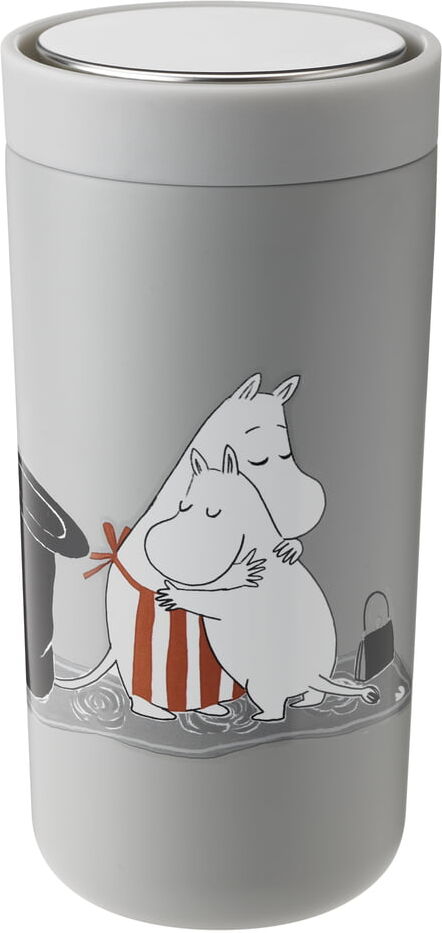 Stelton - To Go Click Moomin 0,4 l, doppelwandig, soft light grey