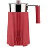 Alessi - Plissé Milchaufschäumer, 0,35 l, rot