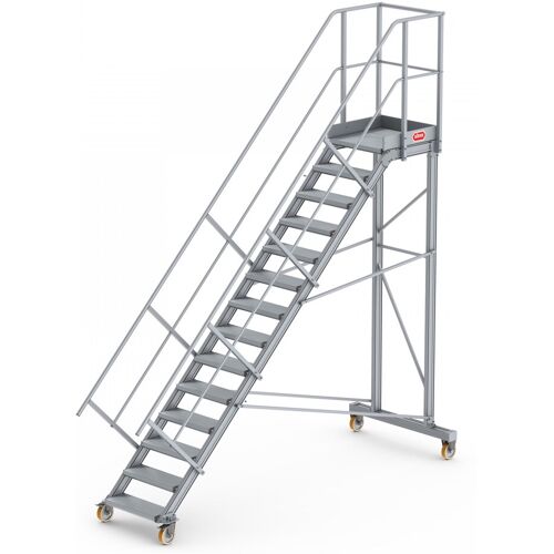 Altrex Podesttreppe fahrbar 45° 14 Stufen