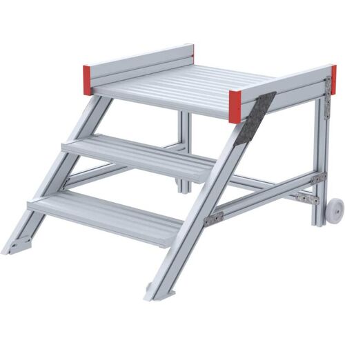 Euroline 514 Anstieg 45° 800mm Stufenbreite 3 Stufen Alu gerieft