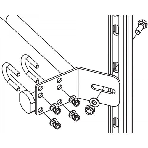 Hailo Professional Hailo H-50 Halterung am Steigbügel mit Aufkantung aus Stahl