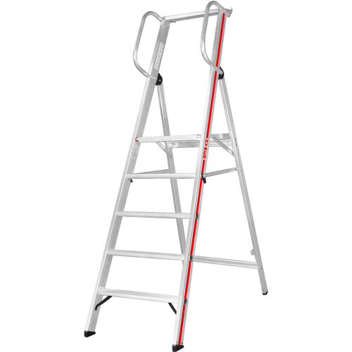 Hymer Plattformleiter mit beidseitigem Handlauf und Aluminium Ablageschale 9 Stufen