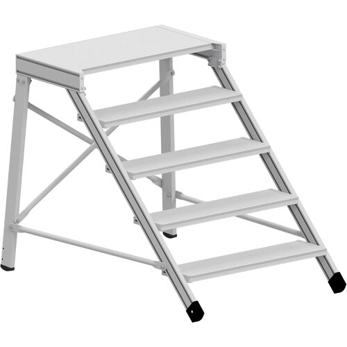 Hymer Treppentritt mit großflächiger Plattform 0,6m Stufenbreite 4 Stufen