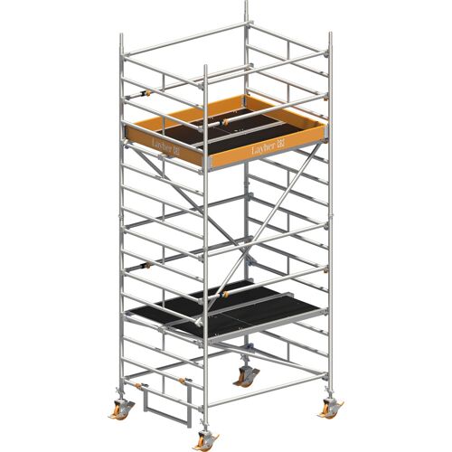 Layher Rollgerüst Uni Kompakt P2 mit Uni Telegeländer 5,20m AH