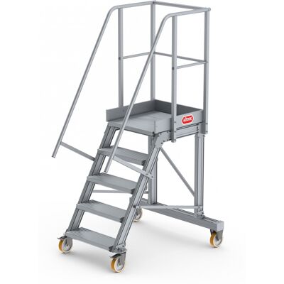 Altrex Podesttreppe fahrbar 60° 5 Stufen Altrex Podesttreppe fahrbar 60° 5 Stufen