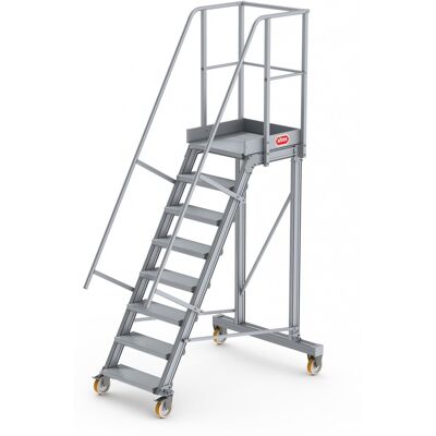 Altrex Podesttreppe fahrbar 60° 8 Stufen Altrex Podesttreppe fahrbar 60° 8 Stufen