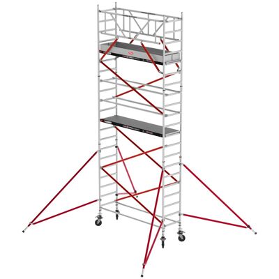 Altrex Fahrgerüst RS Tower 51 Aluminium mit Holz-Plattform 7,20m AH schmal 0,75x1,85m Altrex Fahrgerüst RS Tower 51 Aluminium mit Holz-Plattform 7,20m AH schmal 0,75x1,85m
