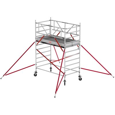 Altrex Fahrgerüst RS Tower 52 Aluminium mit Holz-Plattform 4,20m AH schmal 1,35x3,05m Altrex Fahrgerüst RS Tower 52 Aluminium mit Holz-Plattform 4,20m AH schmal 1,35x3,05m