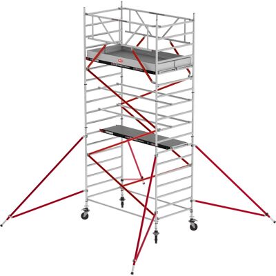 Altrex Fahrgerüst RS Tower 52 Aluminium mit Holz-Plattform 6,20m AH 1,35x3,05m Altrex Fahrgerüst RS Tower 52 Aluminium mit Holz-Plattform 6,20m AH 1,35x3,05m