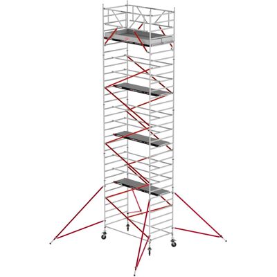 Altrex Fahrgerüst RS Tower 52 Aluminium mit Holz-Plattform 10,20m AH 1,35x1,85m Altrex Fahrgerüst RS Tower 52 Aluminium mit Holz-Plattform 10,20m AH 1,35x1,85m