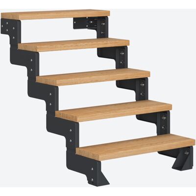 Dolle Modultreppe Gardentop Innen Eiche 5 Stufen 90-110cm Geschosshöhe 85cm Stufenbreite ohne Geländer Dolle Modultreppe Gardentop Innen Eiche 5 Stufen 90-110cm Geschosshöhe 85cm Stufenbreite ohne Geländer