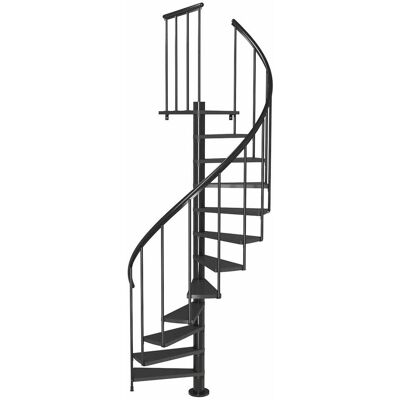 Dolle Spindeltreppe Calgary Anthrazit 244,8-280,8cm Geschosshöhe Ø140cm Dolle Spindeltreppe Calgary Anthrazit 244,8-280,8cm Geschosshöhe Ø140cm