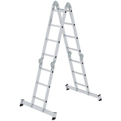 Günzburger Steigtechnik Mehrzweckleiter - 14 Sprossen - Aluminium Günzburger Steigtechnik Mehrzweckleiter - 14 Sprossen - Aluminium