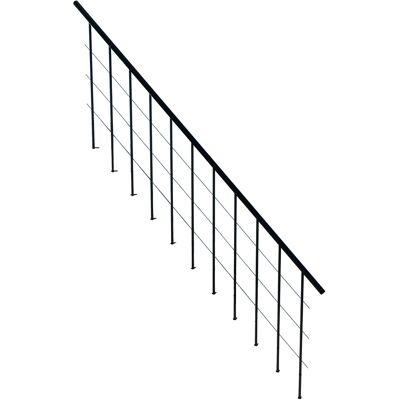 Minka Zweites Geländer für die Raumspartreppen Comfort Top und Comfort Top Turn Schwarz Minka Zweites Geländer für die Raumspartreppen Comfort Top und Comfort Top Turn Schwarz