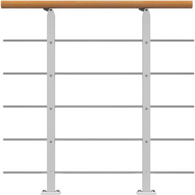 Dolle Brüstungsgeländer Erweiterungs-Set - Buche Unterkonstruktion Weiß - Frankfurt, Hamburg, Berlin, Sydney Dolle Brüstungsgeländer Erweiterungs-Set - Buche Unterkonstruktion Weiß - Frankfurt, Hamburg, Berlin, Sydney