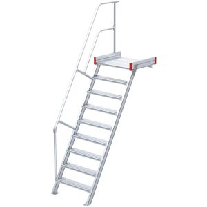 Euroline 511 Podesttreppe 60° 1000mm Stufenbreite 9 Stufen