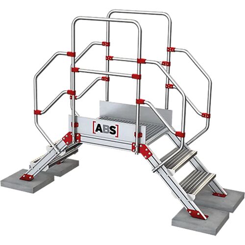 ABS Safety ABS Überstieg mit 600mm Höhe & 1000mm Podest Länge