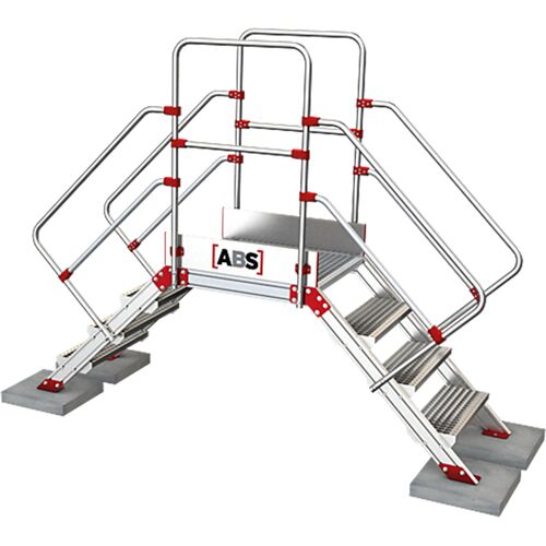 ABS Safety ABS Überstieg mit 800mm Höhe & 600mm Podest Länge