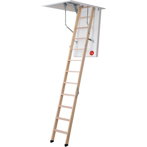 Dolle Bodentreppe clickFIX® thermo 3-teilig bis 274cm Raumhöhe mit U-Wert 0,38 Deckenöffnung 130x70cm