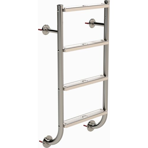 Eichenwald Ideal Edelstahl Eichenwald Poolleiter Modell 04 Tina geteilt nur Leiternteil 4 Stufen mit Flansch unten