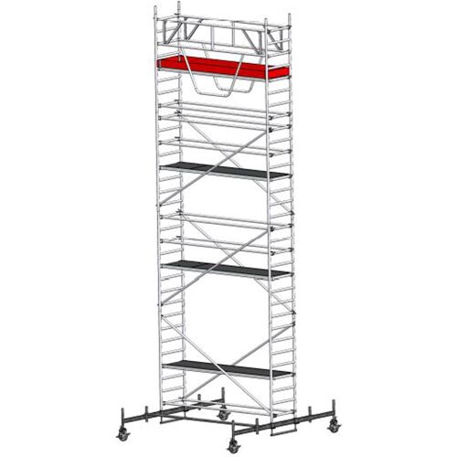 Euroline Gerüst 9513 mit Sicherheitsaufbau und Fahrbalken verschiebbar 9,50m AH