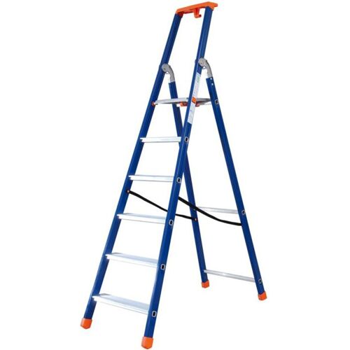 Facal Stufenstehleiter QUADRA Picta S300 Epoxid-Lack 6 Stufen