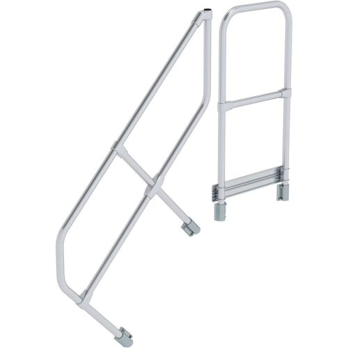 Munk Günzburger Steigtechnik MUNK Handlauf für Treppe 45° mit Plattform, 4 Stufen
