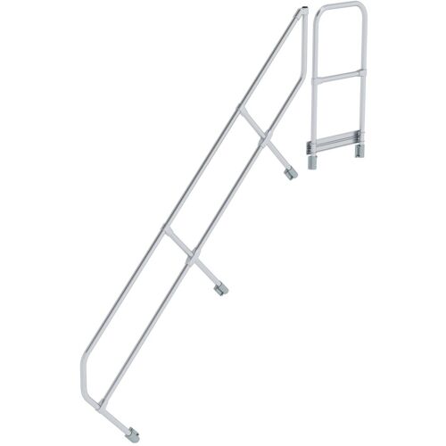 Munk Günzburger Steigtechnik MUNK Handlauf für Treppe 45° mit Plattform, 9 Stufen