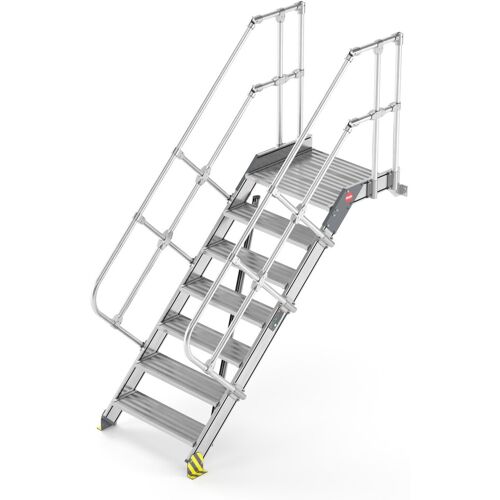 Hailo Professional Hailo Plattformtreppe wandmontiert Neigung 60° Stufenbreite 600mm 10 Stufen