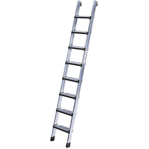 Iller Leiter Iller Stufen Anlegeleiter eloxiert 8 gepolsterte Stufen