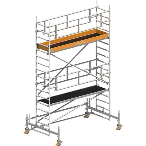 Layher Rollgerüst Uni Standard P2 Safety Plus mit Doppelgeländer 5,35m AH