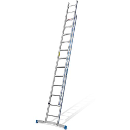 Mauderer Alutechnik Mauderer Bavaria Schiebeleiter 920 mit Klapptraverse 2x14 verstärkte Dreikantsprossen