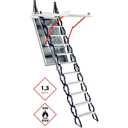 Minka Bodentreppe Type 13 X-Large brandhemmend 140x92cm Deckenöffnung U-Wert 1,3 W/m2K 285-295cm Raumhöhe