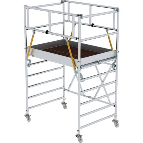 Munk Günzburger Steigtechnik MUNK Klappgerüst SG 1,35x2,45m mit Sicherheitsgeländer 4,08m AH