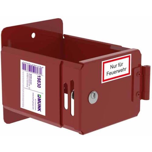 Munk Günzburger Steigtechnik MUNK Leiterhalterung pulverbeschichtet RAL 3000 mit CL1-Schloss