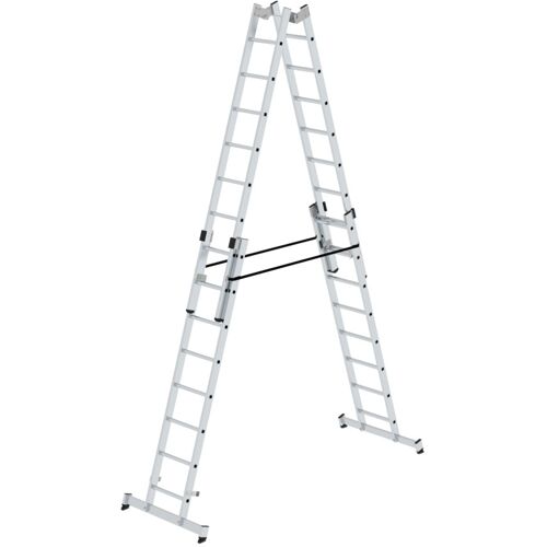 Munk Günzburger Steigtechnik MUNK Stehleiter mit nivello-Traverse 4x8 Sprossen