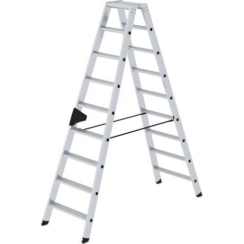 Munk Günzburger Steigtechnik MUNK Stehleiter mit ergo-pad beidseitig begehbar 2x9 Stufen