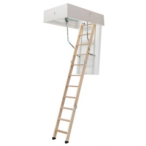 Dolle Bodentreppe clickFIX® 3-teilig bis 274cm Raumhöhe mit U-Wert 0,49 Deckenöffnung 140x70cm