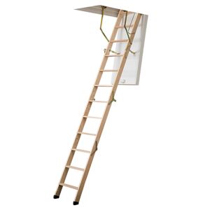 Dolle Bodentreppe clickFIX® 4-teilig bis 274cm Raumhöhe mit U-Wert 0,49 Deckenöffnung 110x60cm