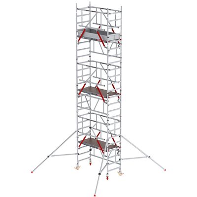 Altrex MiTower PLUS Fahrgerüst Safe-Quick®2 Geländer 1-Person-Aufbau Aluminium mit breiter mit Holz-Plattform 0,75x1,72m 5,20m AH Altrex MiTower PLUS Fahrgerüst Safe-Quick®2 Geländer 1-Person-Aufbau Aluminium mit breiter mit Holz-Plattform 0,75x1,72m 5,20m AH