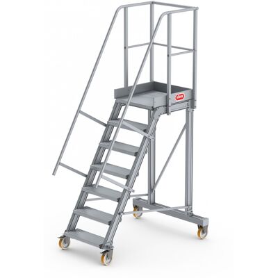 Altrex Podesttreppe fahrbar 60° 7 Stufen Altrex Podesttreppe fahrbar 60° 7 Stufen