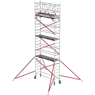 Altrex Fahrgerüst RS Tower 51 Aluminium mit Holz-Plattform 8,20m AH schmal 0,75x3,05m Altrex Fahrgerüst RS Tower 51 Aluminium mit Holz-Plattform 8,20m AH schmal 0,75x3,05m