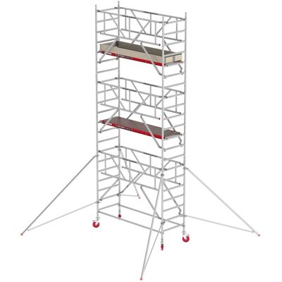 Altrex Fahrgerüst RS Tower 41 PLUS Aluminium mit Safe-Quick® und Holz-Plattform 7,20m AH breit 0,90x2,45m Altrex Fahrgerüst RS Tower 41 PLUS Aluminium mit Safe-Quick® und Holz-Plattform 7,20m AH breit 0,90x2,45m