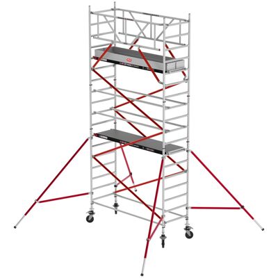 Altrex Fahrgerüst RS Tower 51 Plus Aluminium 0,90m breiter Rahmen mit Fiber-Deck Plattform 6,20m AH 0,90x1,85m Altrex Fahrgerüst RS Tower 51 Plus Aluminium 0,90m breiter Rahmen mit Fiber-Deck Plattform 6,20m AH 0,90x1,85m