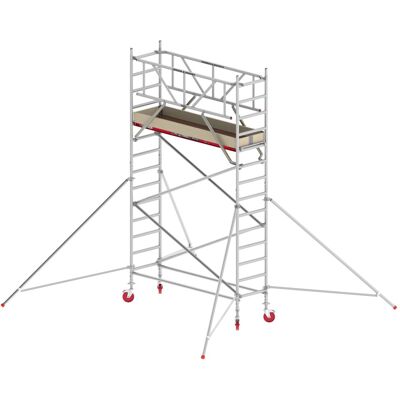 Altrex Fahrgerüst RS Tower 41 Alu mit Holz-Plattform 5,20m AH breit 0,90x1,85m Altrex Fahrgerüst RS Tower 41 Alu mit Holz-Plattform 5,20m AH breit 0,90x1,85m