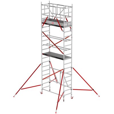 Altrex Klappgerüst RS Tower 54 Aluminium Fiber-Deck Plattform 0,75x1,85m ohne Safe-Quick 6,8m AH Altrex Klappgerüst RS Tower 54 Aluminium Fiber-Deck Plattform 0,75x1,85m ohne Safe-Quick 6,8m AH