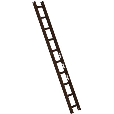 Euroline Premium Kaminkehrerleiter 10 Sprossen RAL8014 Braun Euroline Premium Kaminkehrerleiter 10 Sprossen RAL8014 Braun