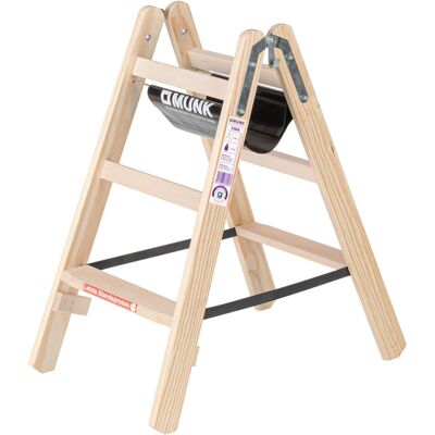 MUNK Tragbare Stehleiter - 2300 mm Höhe - Holz, Doppelzugang MUNK Tragbare Stehleiter - 2300 mm Höhe - Holz, Doppelzugang